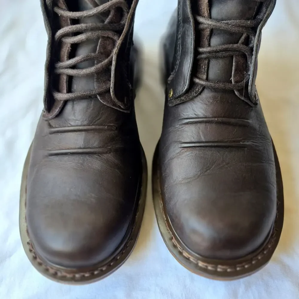 Vintage Dr Martens 11539 Men's Lace Up Ankle Boots Brown Size 11